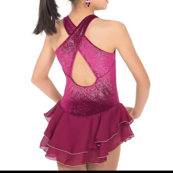 Jerry's Shimmer Velvet Figure Skating Dress - Picture 2 of 10